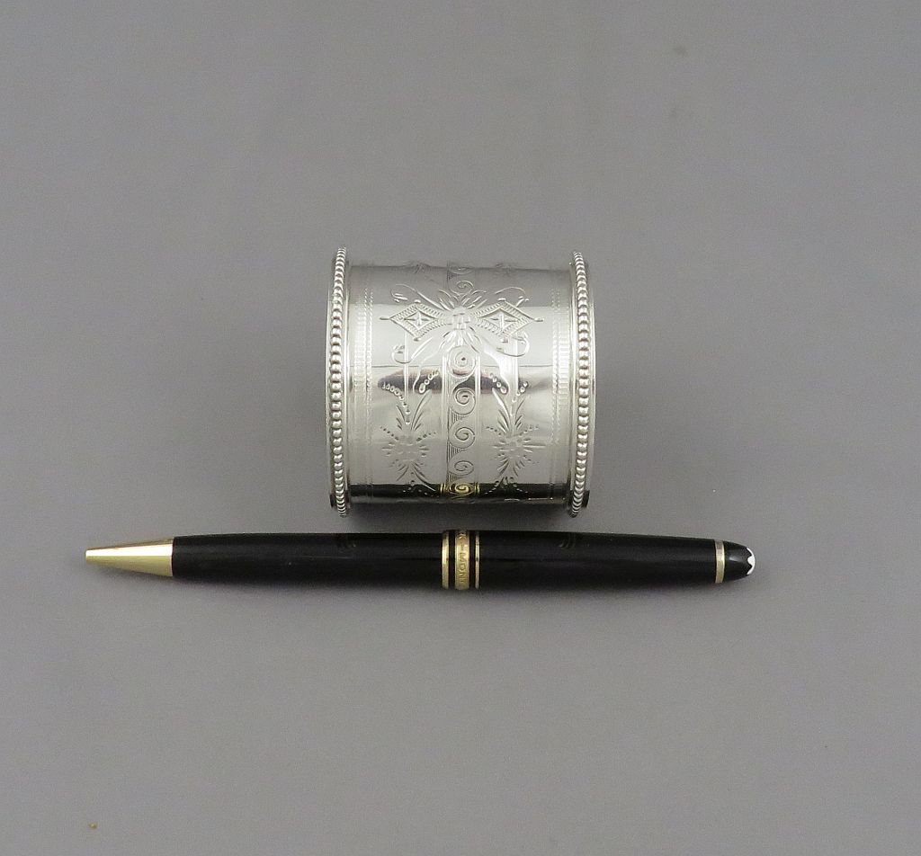 Sterling Silver Napkin Ring - JH Tee Antiques