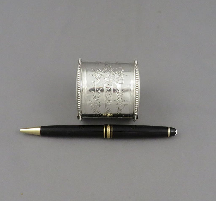 Sterling Silver Napkin Ring - JH Tee Antiques