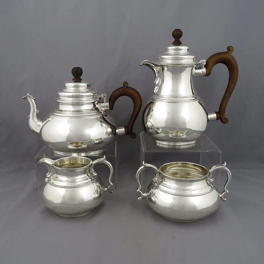 Queen Anne Style Silver Tea Set
