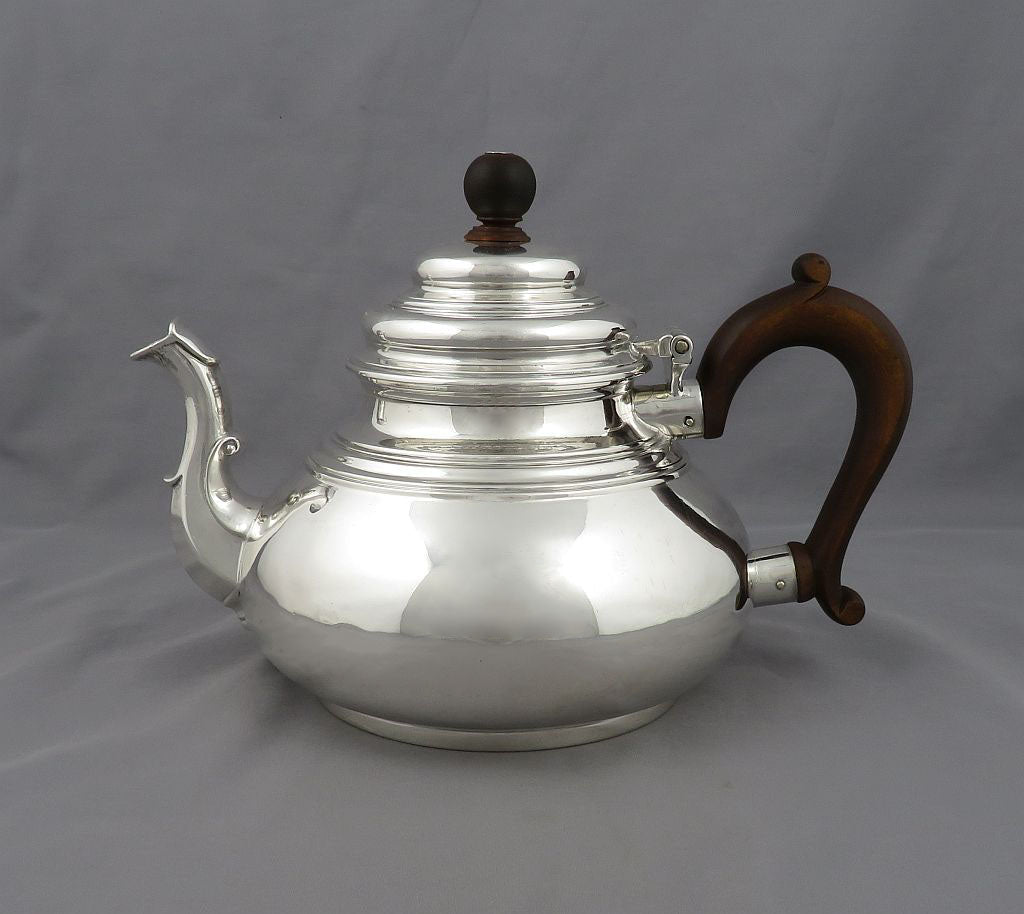 Queen Anne Style Silver Tea Set