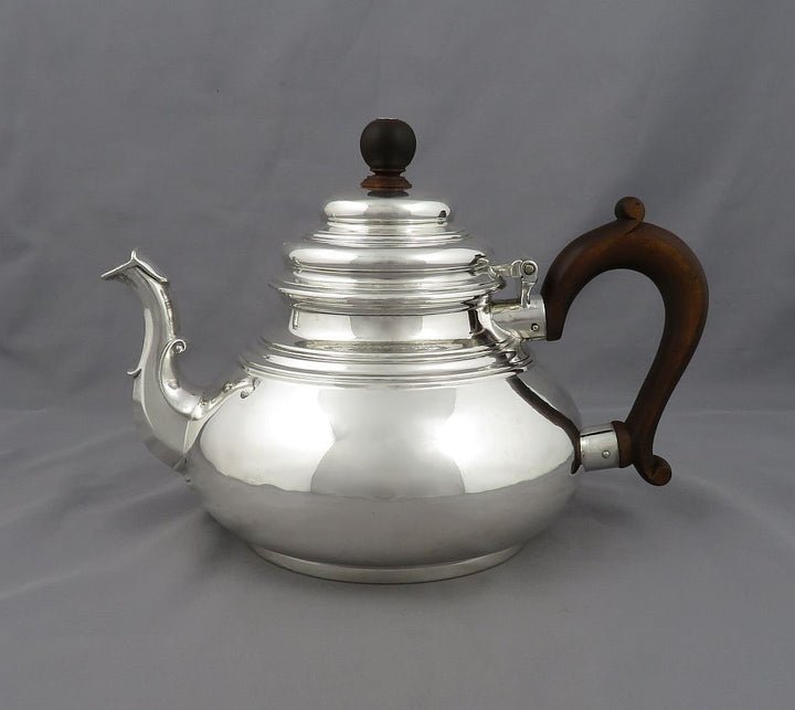 Queen Anne Style Silver Tea Set