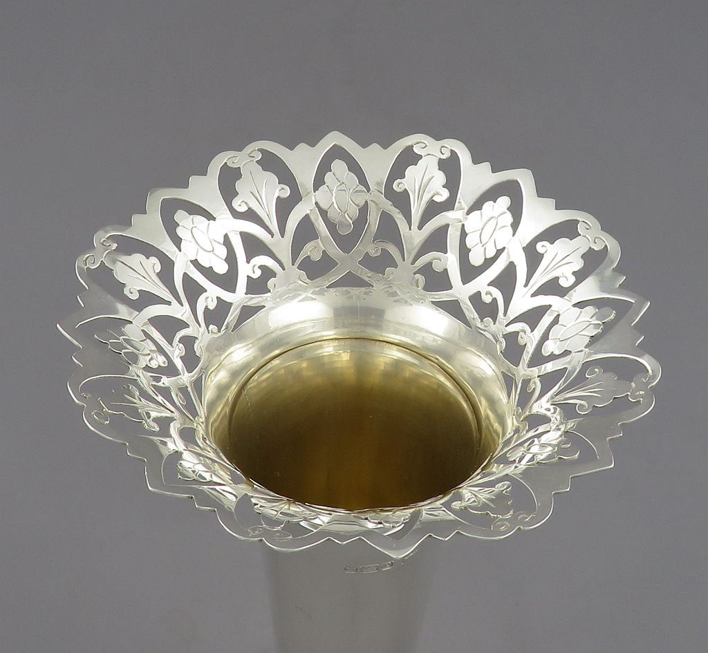 Edwardian Sterling Silver Vases
