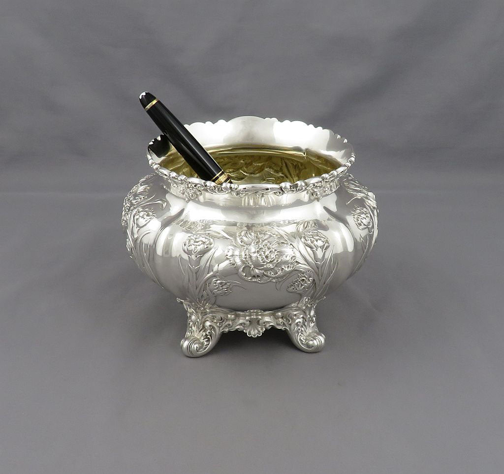 American Art Nouveau Silver Bowl