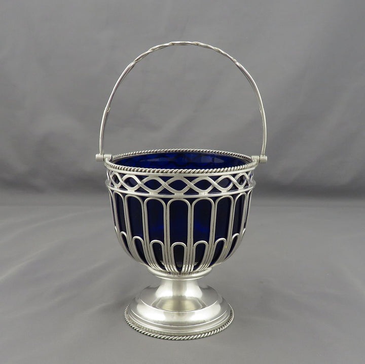 English Sterling Silver Sugar Basket