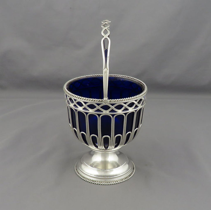 English Sterling Silver Sugar Basket