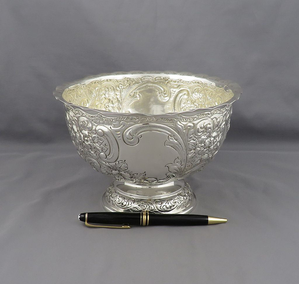 Victorian Sterling Silver Bowl - JH Tee Antiques