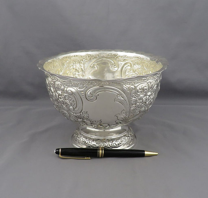 Victorian Sterling Silver Bowl - JH Tee Antiques