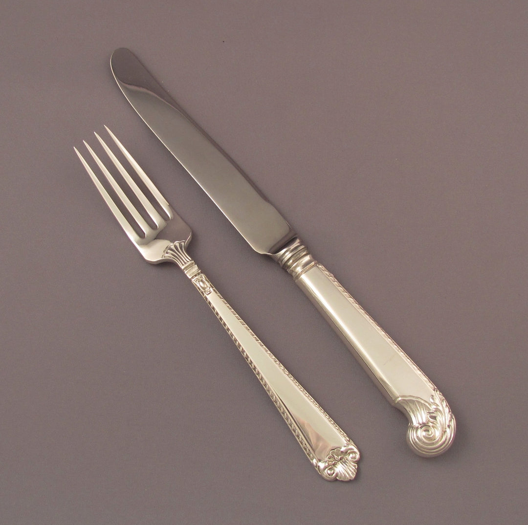 Birks Sterling George II Flatware Service for 12 - JH Tee Antiques