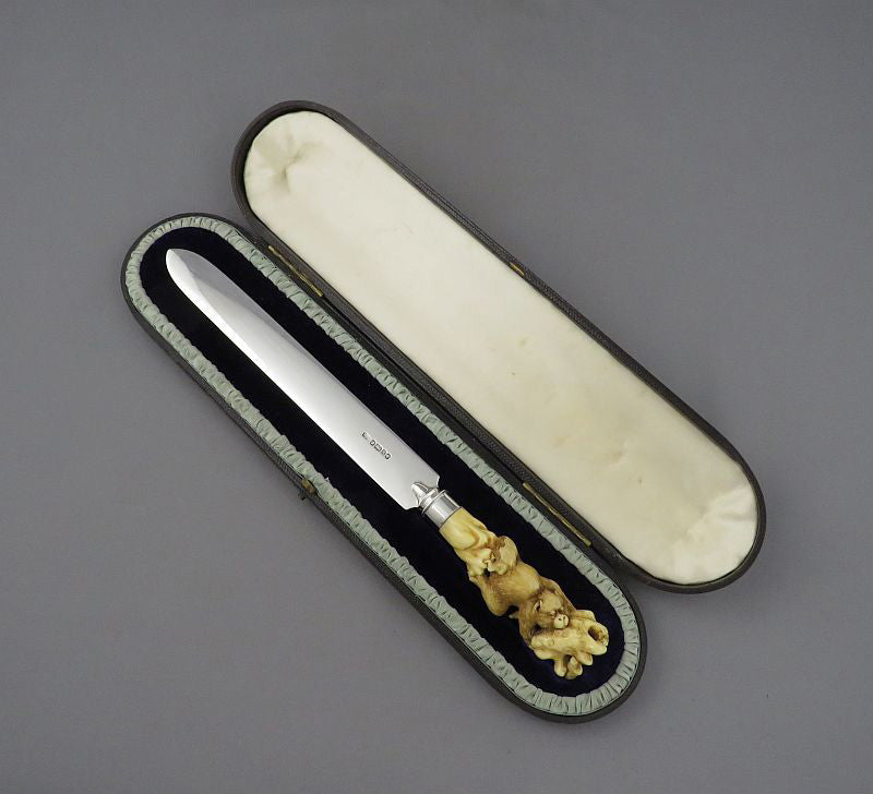 Victorian Sterling Silver Paper Knife - JH Tee Antiques