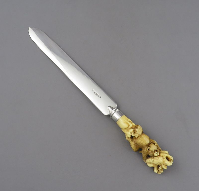 Victorian Sterling Silver Paper Knife - JH Tee Antiques