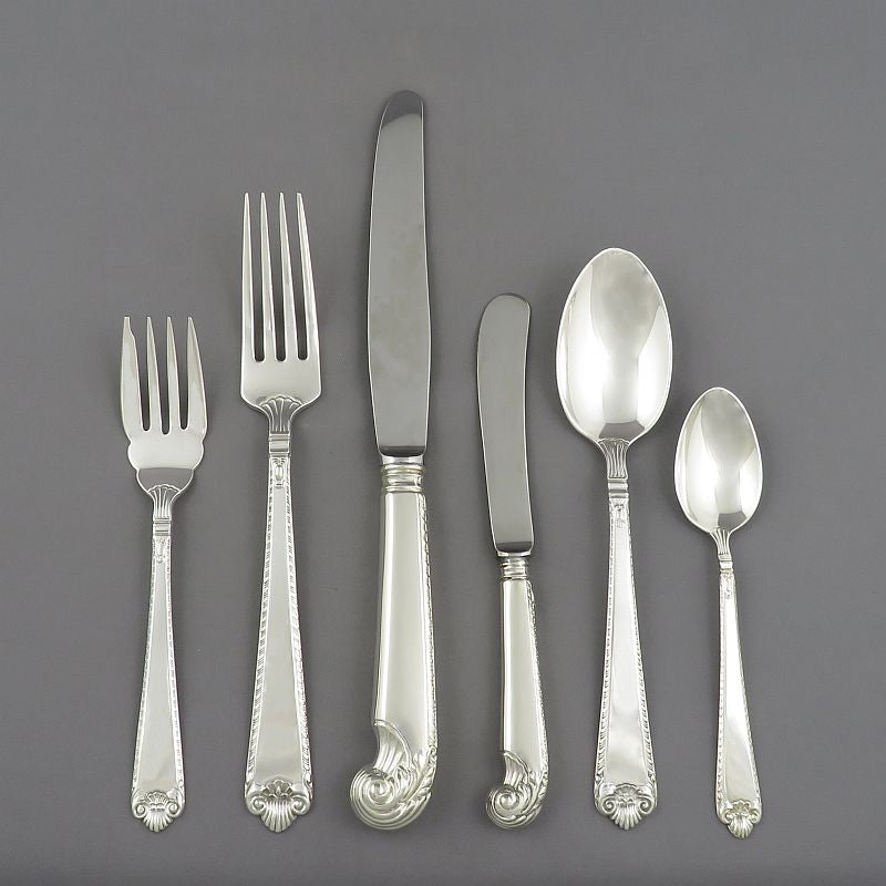 Birks Sterling Silver George II Place Settings - JH Tee Antiques