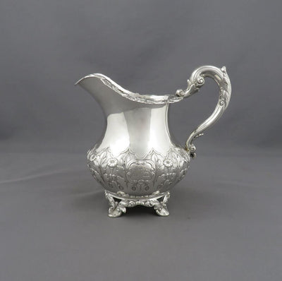 Irish Victorian Silver Cream Jug - JH Tee Antiques