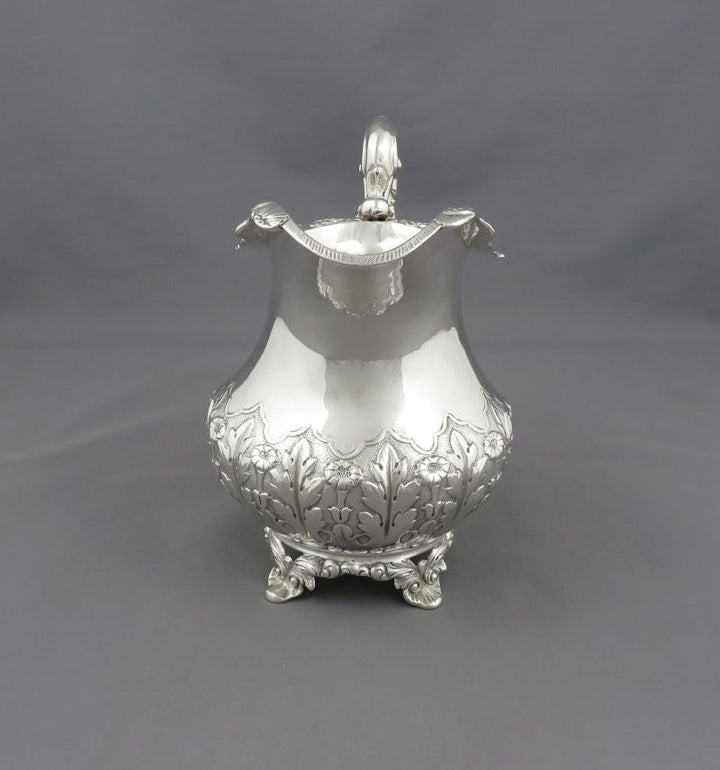 Irish Victorian Silver Cream Jug - JH Tee Antiques