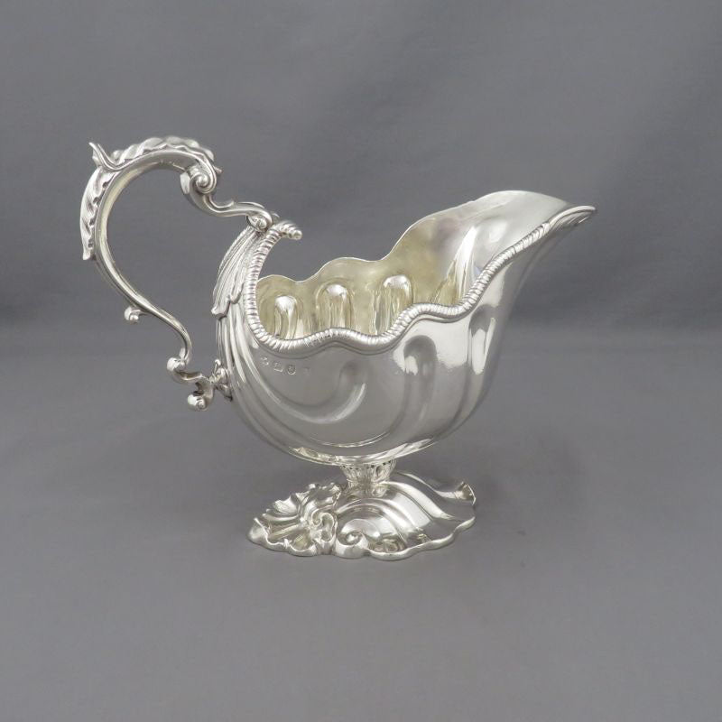 George II Silver Sauce Boats - JH Tee Antiques