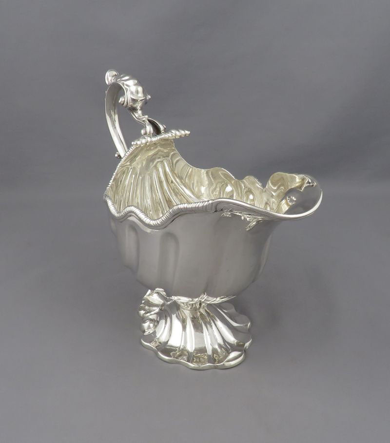 George II Silver Sauce Boats - JH Tee Antiques