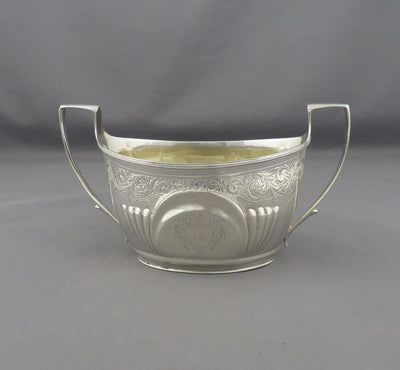 George III Sterling Silver Sugar Bowl - JH Tee Antiques