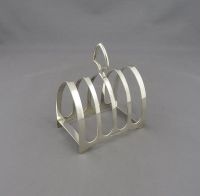 English Sterling Silver Toast Rack - JH Tee Antiques