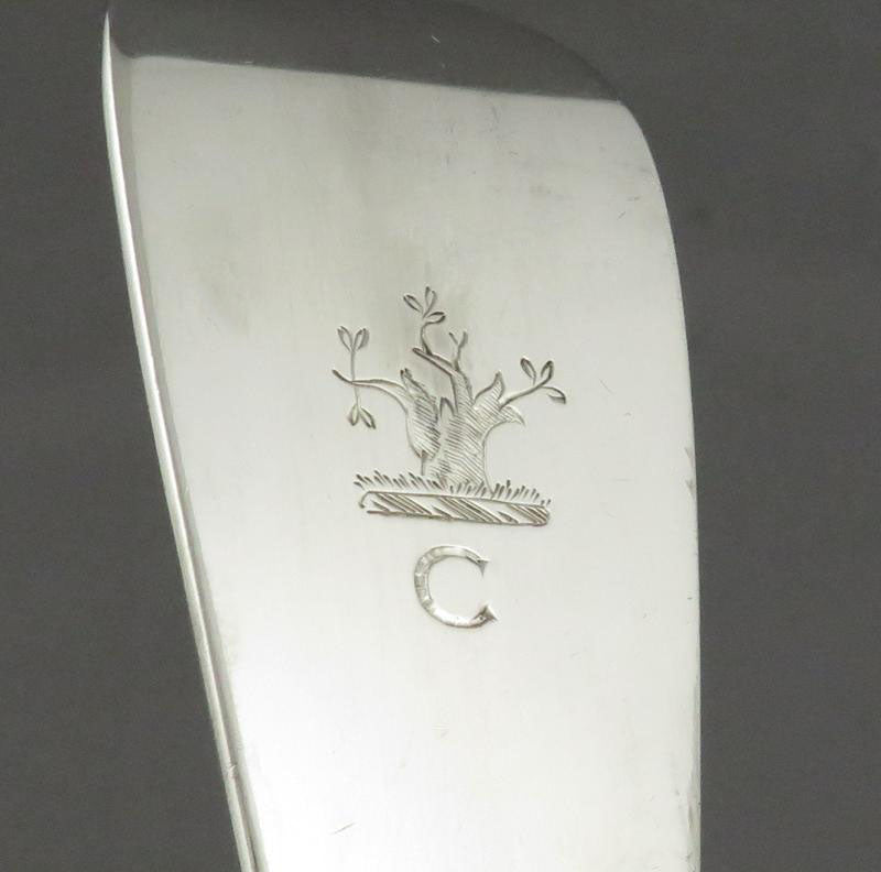 Edward VII Old English Sterling Soup Ladle - JH Tee Antiques