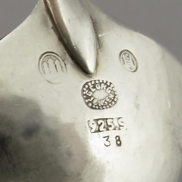 Georg Jensen Silver Ornamental Cream Ladle - JH Tee Antiques