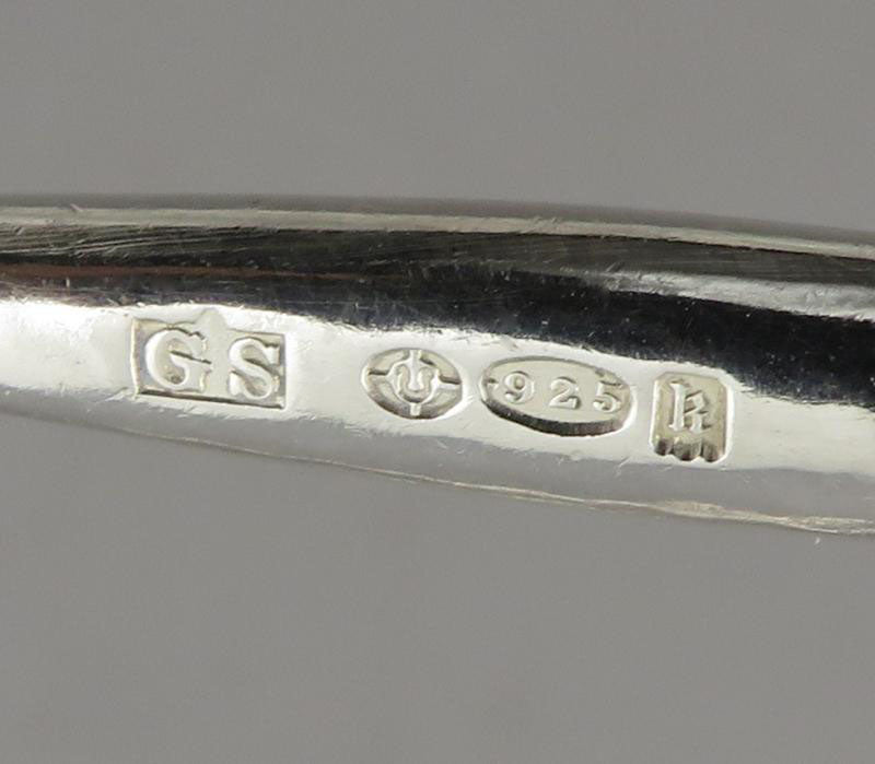 Georg Jensen Silver Ornamental Cream Ladle - JH Tee Antiques