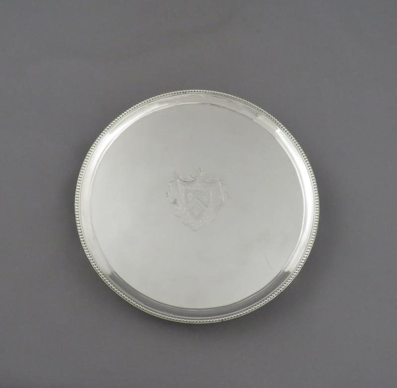 George III Sterling Silver Salver - JH Tee Antiques