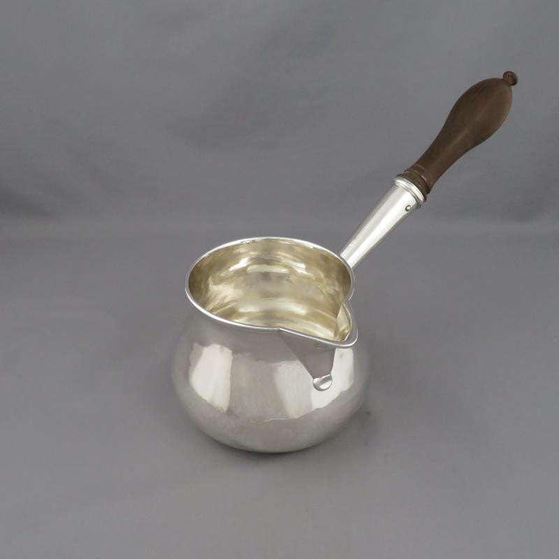 Antique George III Silver Brandy Saucepan - JH Tee Antiques