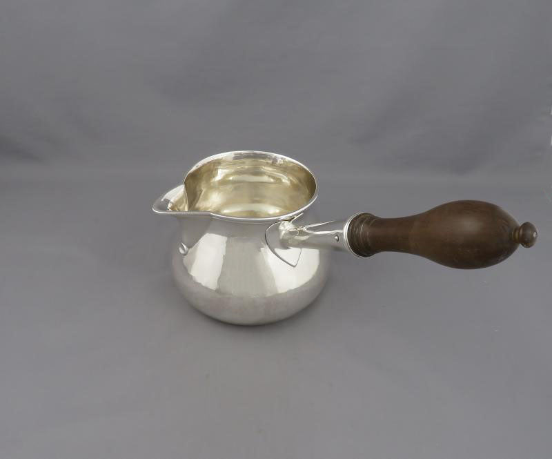 Antique George III Silver Brandy Saucepan - JH Tee Antiques