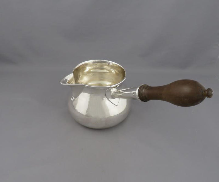 Antique George III Silver Brandy Saucepan - JH Tee Antiques
