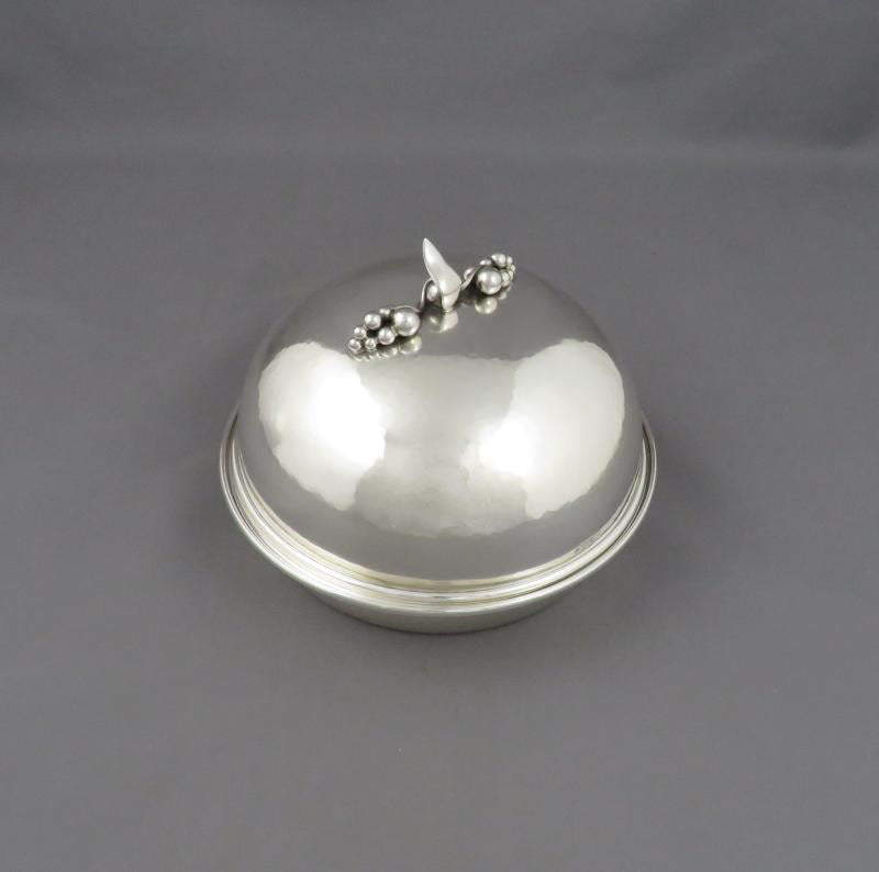 Poul Petersen Sterling Silver Butter Dish - JH Tee Antiques