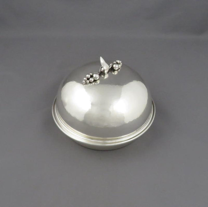 Poul Petersen Sterling Silver Butter Dish - JH Tee Antiques