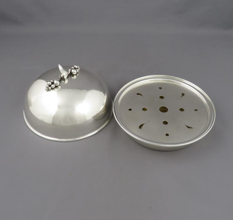 Poul Petersen Sterling Silver Butter Dish - JH Tee Antiques