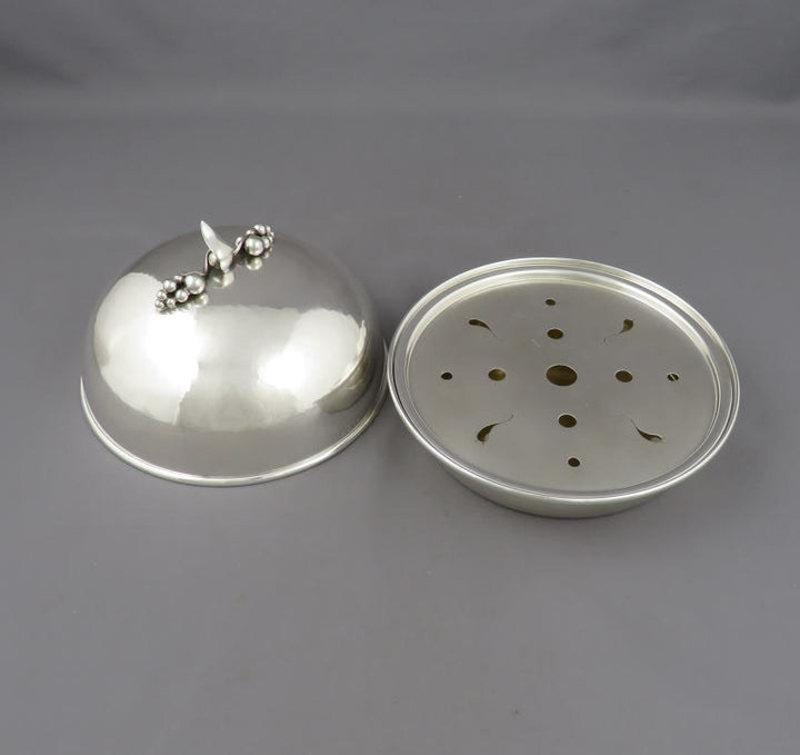 Poul Petersen Sterling Silver Butter Dish - JH Tee Antiques