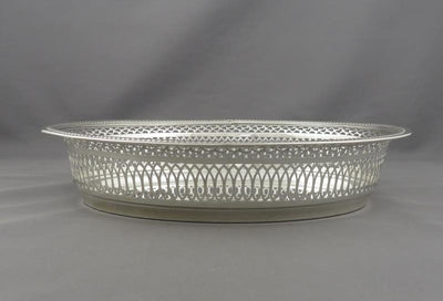 French 950 Silver Bread Dish - JH Tee Antiques