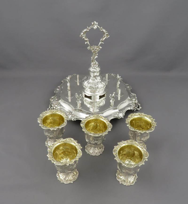 Victorian Sterling Silver Egg Cruet - JH Tee Antiques