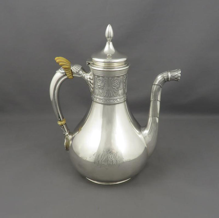 Gorham Sterling Silver Coffee Pot - JH Tee Antiques