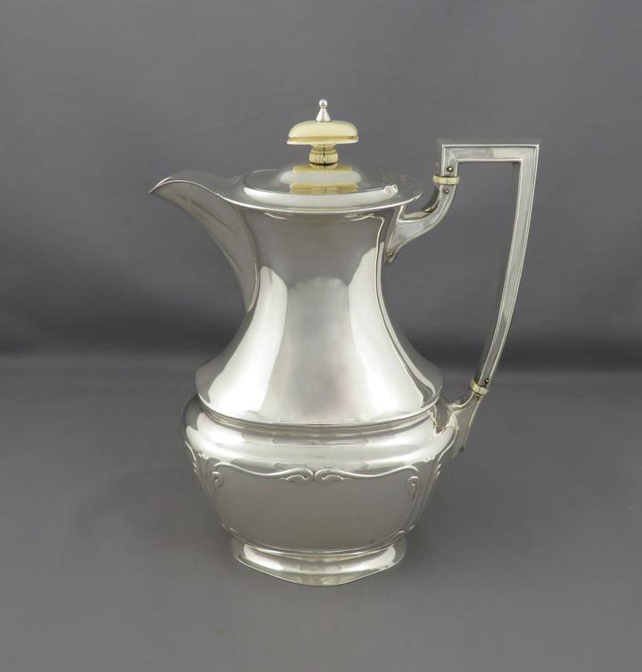 Art Nouveau Silver Tea Set - JH Tee Antiques