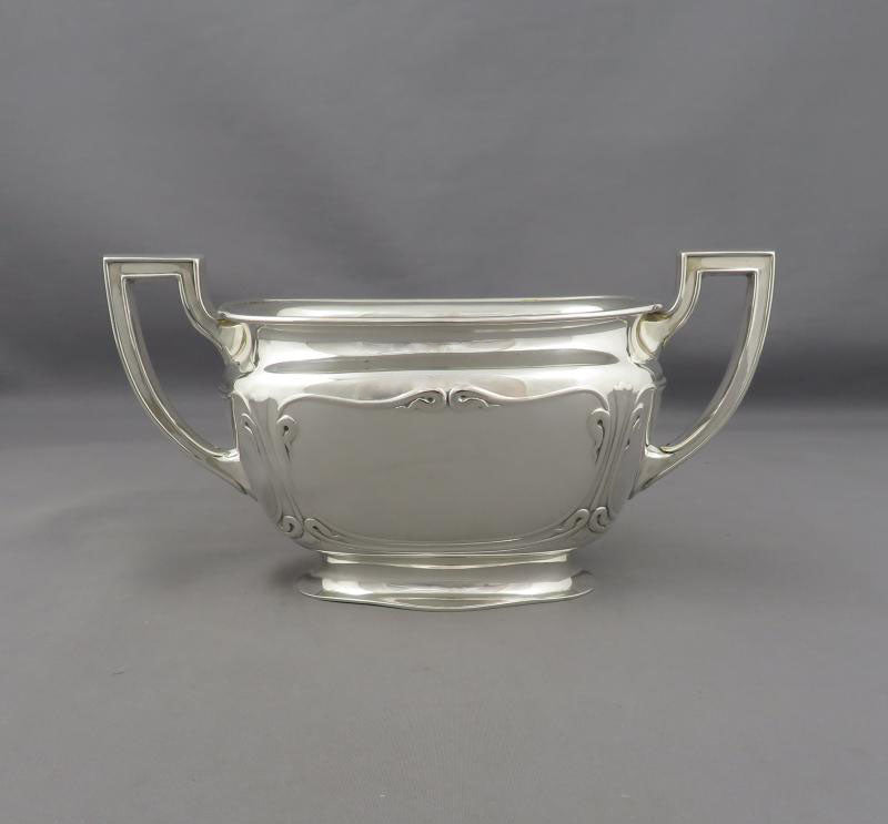 Art Nouveau Silver Tea Set - JH Tee Antiques