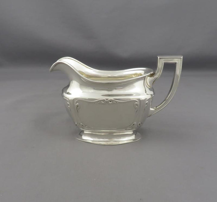 Art Nouveau Silver Tea Set - JH Tee Antiques