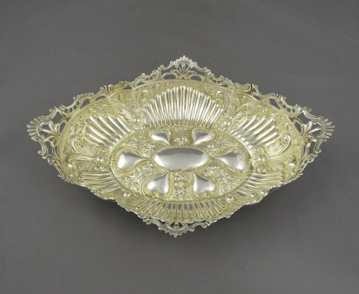 William IV Sterling Silver Basket - JH Tee Antiques