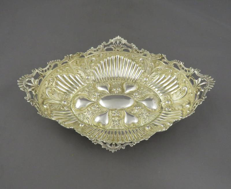 William IV Sterling Silver Basket - JH Tee Antiques