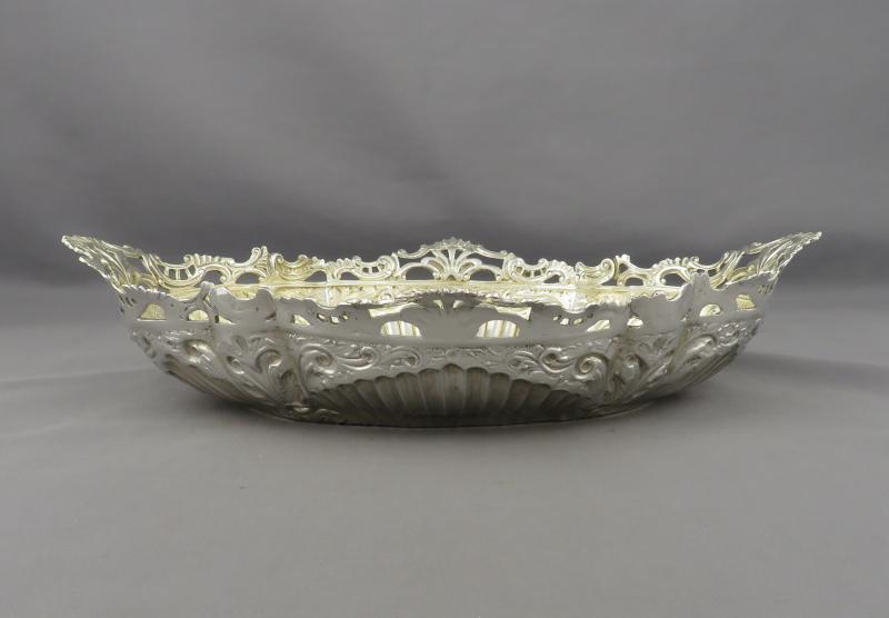 William IV Sterling Silver Basket - JH Tee Antiques