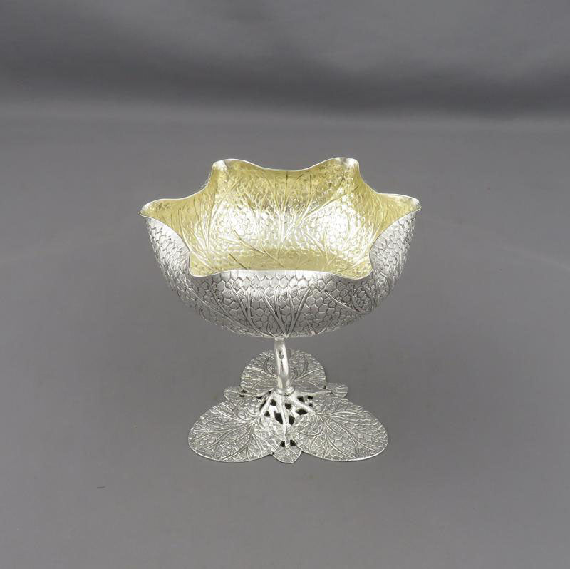 Pair of Indian Silver Bon Bon Dishes - JH Tee Antiques