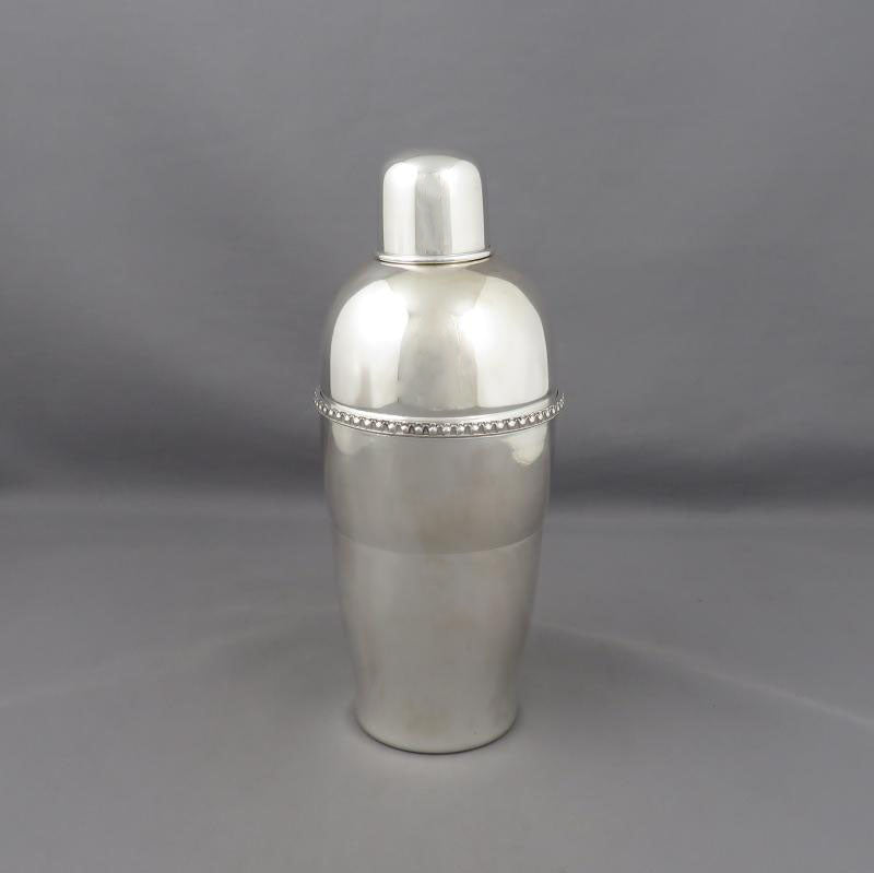 Italian 800 Silver Cocktail Shaker - JH Tee Antiques