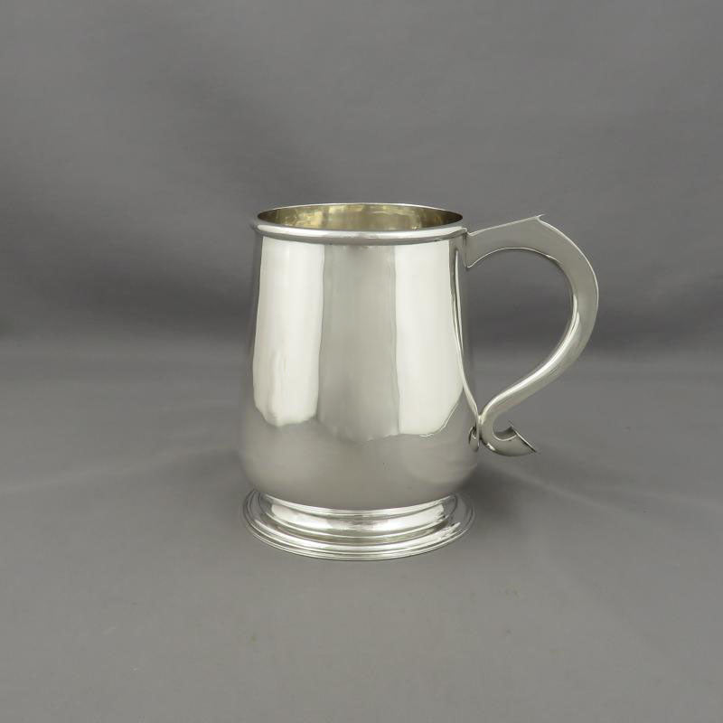 English Silver Pint Mug - JH Tee Antiques