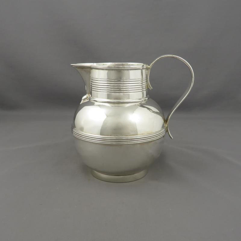 George III Silver Beer Jug - JH Tee Antiques