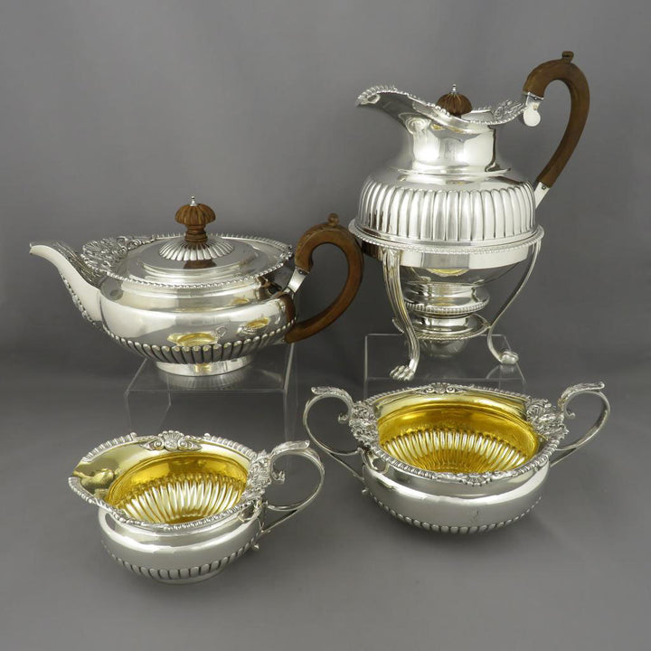 Victorian Sterling Silver Tea Service - JH Tee Antiques