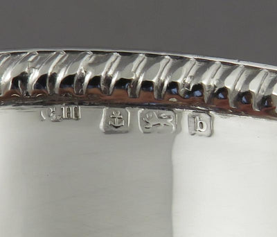 Pair of Edwardian Sterling Silver Napkin Rings - JH Tee Antiques