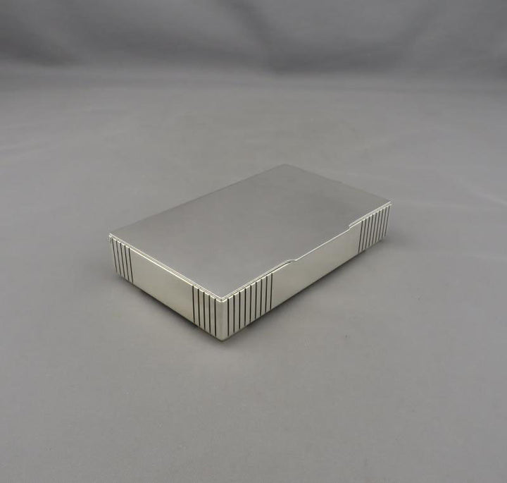 Georg Jensen Sterling Silver Cigarette Box 843 - JH Tee Antiques