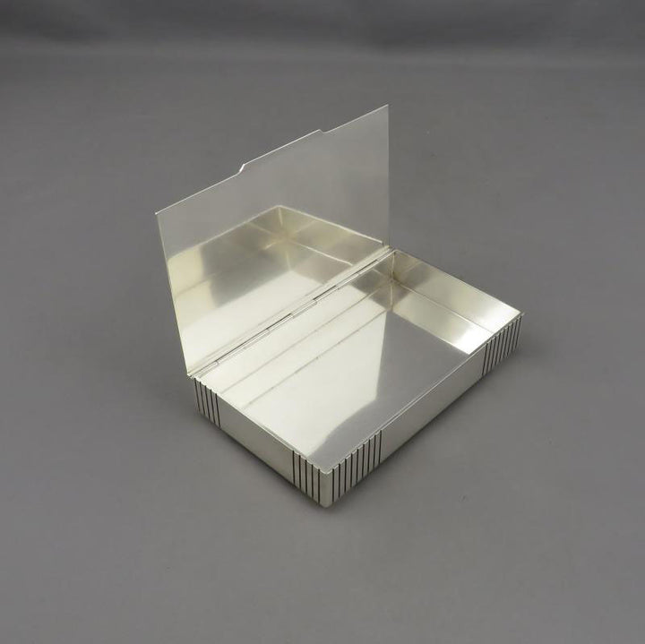 Georg Jensen Sterling Silver Cigarette Box 843 - JH Tee Antiques
