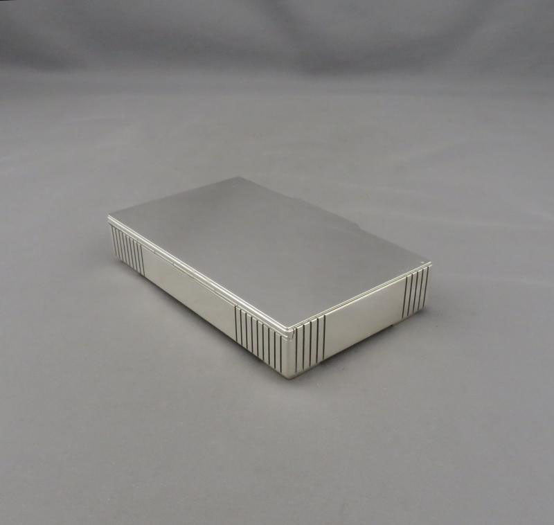 Georg Jensen Sterling Silver Cigarette Box 843 - JH Tee Antiques